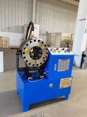 Un bon prix. 1-90mm Range de crimping 220V/240V/380V/415V 3KW/4KW Voltage/puissance Machine de crimping de tuyau hydraulique avec 2 supports de tubes libres en ligne