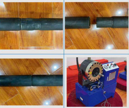 Tête d'appareil tournée à 360° 1-90 mm Plage de crimping Machine de crimping de tuyaux en acier hydraulique avec 260Kg et taille 950 * 750 * 1050 mm