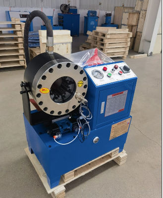 1-90 mm de portée de crimping machine de crimping de tuyaux en acier hydraulique avec 950 * 750 * 1050 mm de taille et avec 2 supports libres