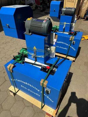 105 kg 6-51mm Blue Skiving 4 couches Machine de coupe de tuyau en caoutchouc électrique avec contrôle avancé et convivial