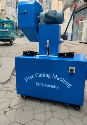 Machine de coupe de tuyau de caoutchouc électrique Skiving Machine avec 4 couches et contrôle avancé de bouton 2 pouces 6-51mm Couleur bleue