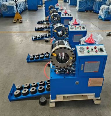 Système de commande de bouton 2 pouces 10 Dies DX68 Machine de crimpage de tuyau 3KW / 4KW