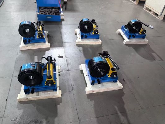 Polyvalent et précis 1 pouce 6-25 mm machine de crimping de tuyau hydraulique de tuyau crimper 7 moulures avec compatibilité d'acier