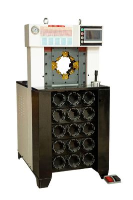 Un bon prix. Super épaisseur 3 pouces avec 15 matrice 6-76mm Noir Couleur AC Pompe Crimping Machine Avec des outils de moule de changement rapide Retenir plus rapide Crimping Force 650T hydraulique Pompe Crimper en ligne