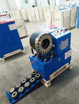 Pince à sertir hydraulique électrique de tuyau de couleur bleue de 2 pouces DX68 avec des outils de moule à changement rapide précision de 6-51mm 10 matrices et efficacité de 200 pièces par heure