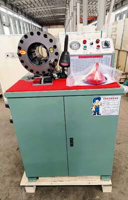 Machine à sertir les tuyaux en caoutchouc, 2 pouces, 600T, modèle supérieur, couleur verte, tension 220v/240v/380v/415v, avec plage de sertissage de 6 à 51mm et 10 matrices interchangeables