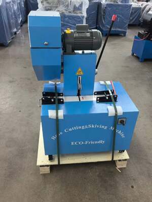 Machine électrique de découpe et de parage de tuyaux de 2 pouces, couleur bleue, 6-51mm, avec dispositifs de protection, tension 220V/380V et 10 matrices interchangeables, deux fonctions en une seule machine