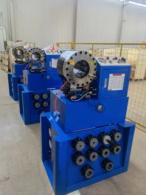 Un bon prix. sertisseur hydraulique de rabattement de machine de tuyau à haute pression de 6-38mm 1-1.5 pouces avec le changement rapide de matrice en ligne