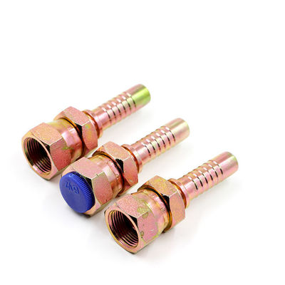 Un bon prix. Garnitures hydrauliques masculines femelles hydrauliques réutilisables d'olive de tuyau d'embouts de durites de chariot élévateur en ligne