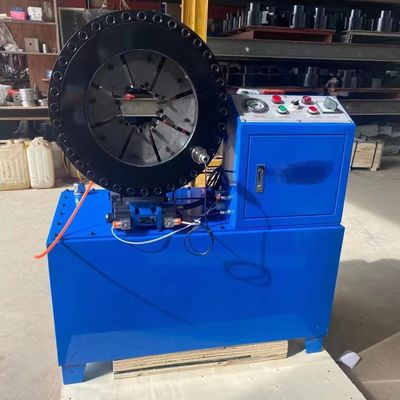 Un bon prix. Hydraulique 3 pouces et 4 pouces Industrial Braided Hose Crimping Machine 3kw Structure compacte en ligne