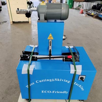 Un bon prix. coupe automatique de tuyau de 350mm*2.8mm et machine esquivante avec le moteur de 2850 t/mn en ligne
