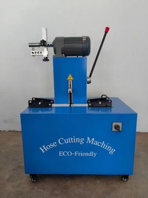 Machine de coupe de tuyau de caoutchouc électrique de 128 kg avec puissance électrique