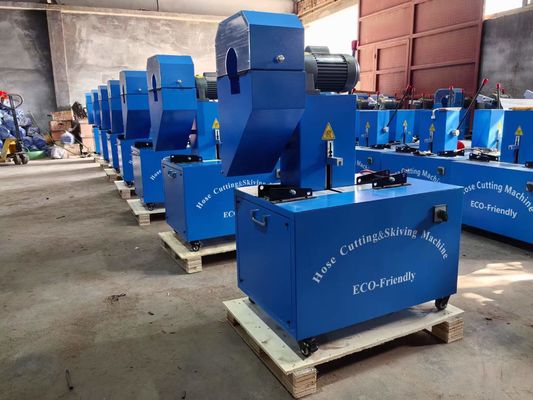 Un bon prix. La taille électrique est de 850*600*1200mm Machine de découpe de tuyau en caoutchouc de fabrication avec moteur de coupe 2850 RPM en ligne