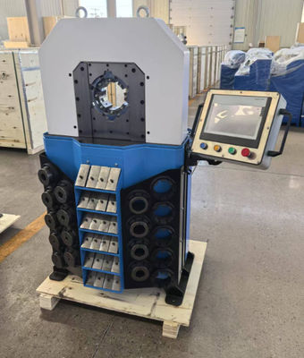 Un bon prix. Résistant 4 pouces 16 Die Crimping Range Outil de crimping hydraulique électrique 0,01mm précision de caoutchouc de tuyau Crimping Machine en ligne