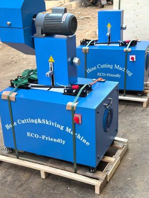 Un bon prix. Machine électrique de coupe de tuyau de haute performance de 2 pouces et 6 couches avec couvercle de protection de lame en ligne