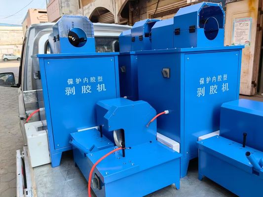 Un bon prix. Couleur bleue 12v machine de coupe automatique de tuyau en caoutchouc à chargement automatique 1/4 