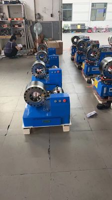Afrique du Sud 2 pouces 10 matrices 1-4 couches de tuyau hydraulique machine de crimpage / machine de crimpage de tuyau haute pression 6-51 mm