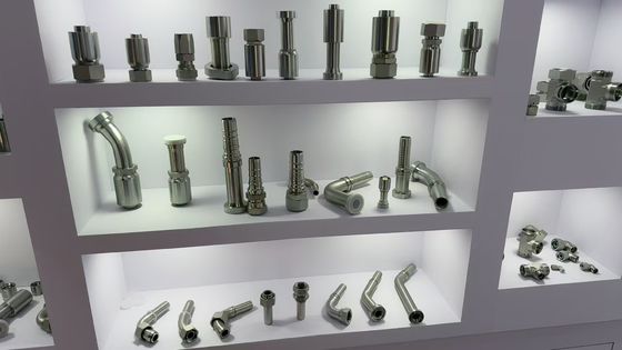 Fittings de tuyau hydraulique en acier inoxydable à fils Bsp couples rapides mâles femelles pour différentes tailles de 1/4 ′′ droit, 45 °, 90 ° à 1 pouce