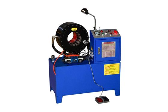 Un bon prix. Crimping précise Couleur bleue DX68 Machine de crimping de tuyau 10 Dies 2 pouces De 6 à 51 mm ± 0,01 mm 600T Force de crimping 245Kg Presseur de tuyau hydraulique en ligne