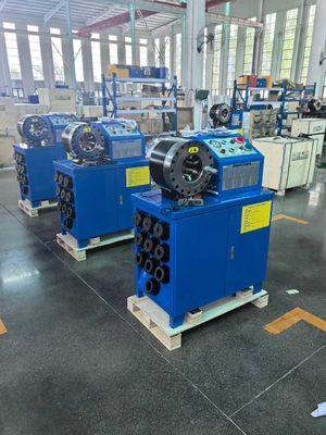 Un bon prix. 2 pouces électrique hydraulique criblage de tuyau 6-51mm avec 10 matraques en ligne