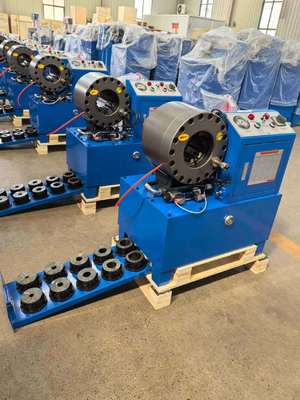 DX68 Machine de crimpage de tuyau avec une plage de crimpage de 6 à 51 mm, capacité de 2 pouces et 10 matrices incluses