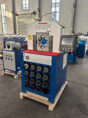 Un bon prix. Sertisseuse de tuyaux hydrauliques 3 pouces 6-76mm avec 15 matrices et moule à changement rapide pour un sertissage efficace des tuyaux en ligne