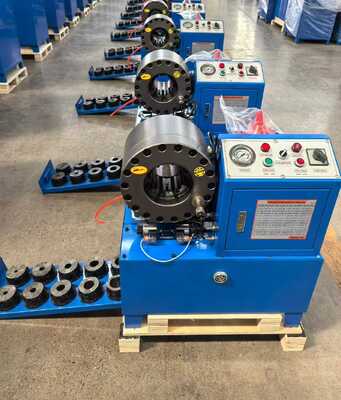 Un bon prix. DX68 Machine de déchiquetage hydraulique de tuyau avec une plage de déchiquetage de 6 à 51 mm, 220v/240v/380v/415v Options de tension et 200 pièces par heure d'efficacité en ligne