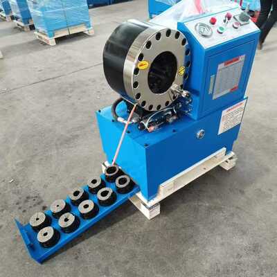 Un bon prix. DX68 Crimper hydraulique de tuyau avec 6-51 mm de portée de crimping 10 matrices et 200 pièces par heure d'efficacité en ligne