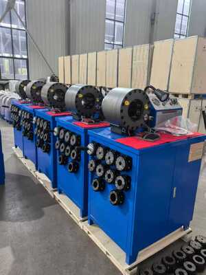 2 Inch 600T Crimping Force Rubber Hose Crimping Machine With 6-51mm Range And 10 Interchangeable Dies