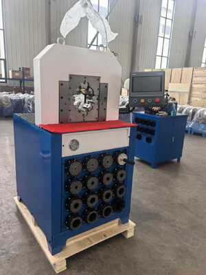 Un bon prix. 3 pouces électrique hydraulique tuyau machine de crimping avec 0,01 mm de précision système de contrôle PLC et 6-76 mm de crimping gamme en ligne