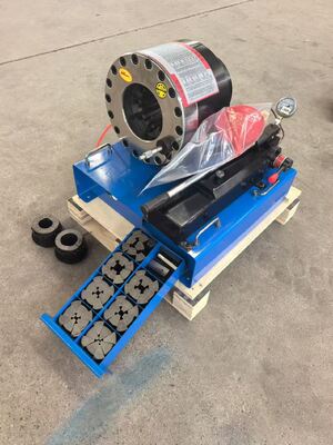 Machine de sertissage de tuyaux manuelle haute efficacité 600T avec plage de sertissage de 6 à 51 mm et 10 matrices interchangeables pour applications hydrauliques