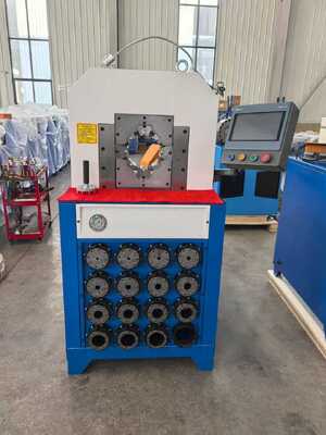 Un bon prix. Machine à sertir les tuyaux hydrauliques électriques de 3 pouces, 220v/380v, avec Force de sertissage 2800KN, système de contrôle PLC/botton et plage de sertissage de 6 à 76mm en ligne