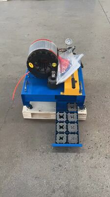 Un bon prix. Machine à sertir les tuyaux manuels, 600T, haute efficacité, couleur bleue, 2 pouces, sans électricité, avec plage de sertissage de 6 à 51 mm et 10 matrices interchangeables pour les applications hydrauliques en ligne