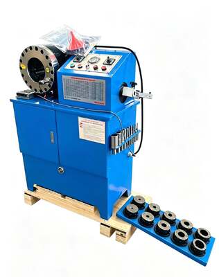 Machine à sertir les tuyaux hydrauliques, 2 pouces de 6 à 51 mm, 10 matrices, avec double fonctionnalité et machine à découper les tuyaux, 2 fonctions pour une construction robuste