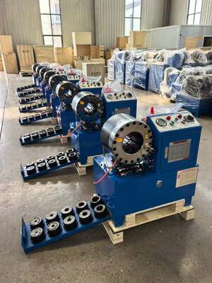 Un bon prix. 2 pouces DX68 Couleur bleue Crimper de tuyau hydraulique électrique sans changement rapide Outils de moulage de 6 mm à 51 mm Voltage différent 10 Die précision et 200 pièces par heure d'efficacité en ligne