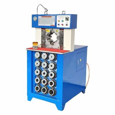 Machine à sertir les tuyaux hydrauliques, modèle super épais de 3 pouces, contrôle par PLC, avec plage de sertissage de 6 à 76 mm, couleur noire, force de pression plus grande et ouverture maximale de 165 mm, 15 matrices